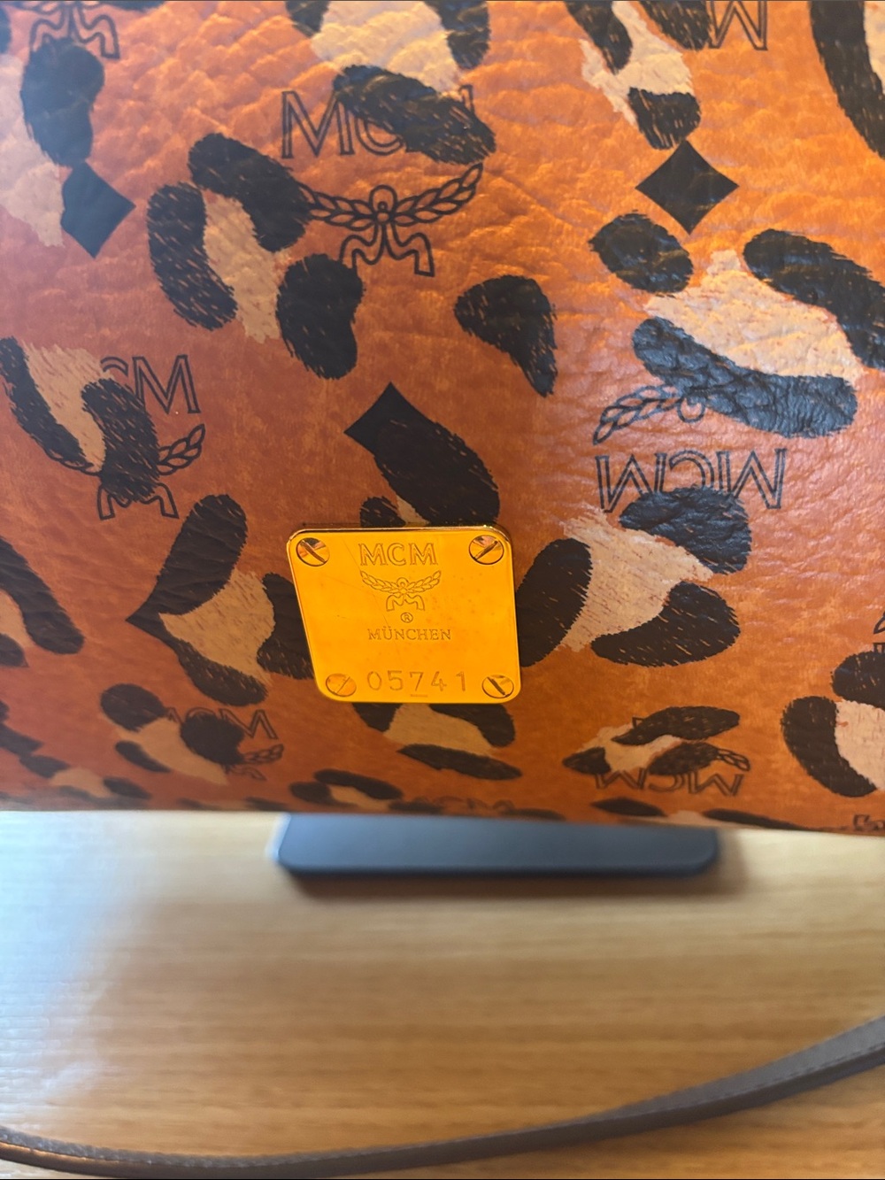 MCM limited Leopard Print Tote Bag in Brown and Black like new condition - Picture 3 of 14